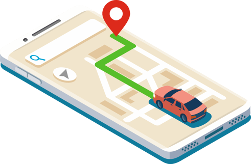 Uber rideshare illustration